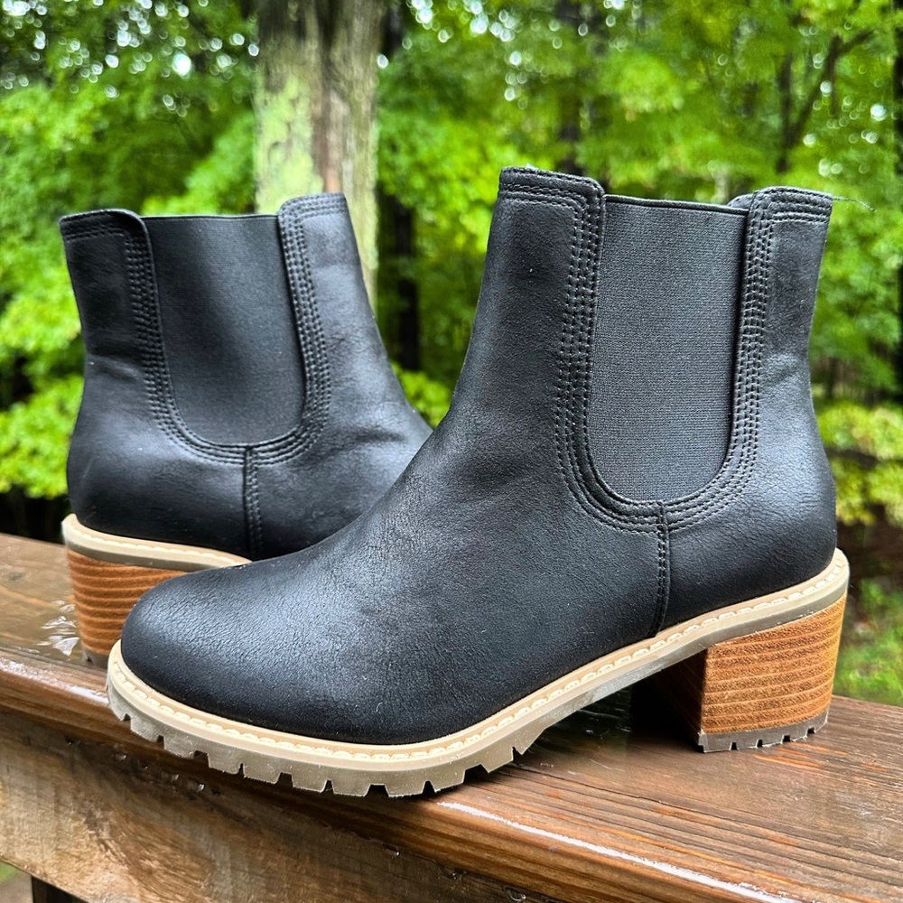 Bewitched Black Cauldron Distressed Corky’s Booties